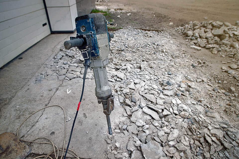 Concrete removal service in London, Ontario